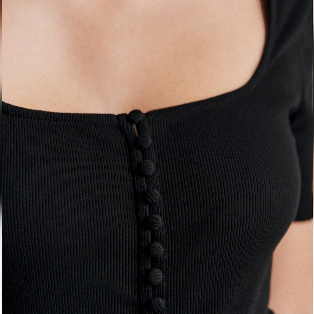Nwt! Sezane Grant T.Shirt Black - Picture 2 of 10